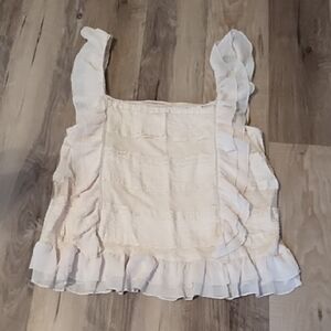 Chic Cream Ruffle Camisole
